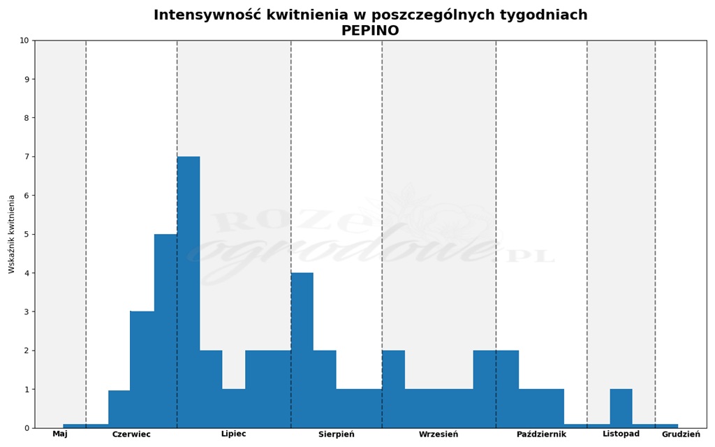 wykres kwitnienia Pepino